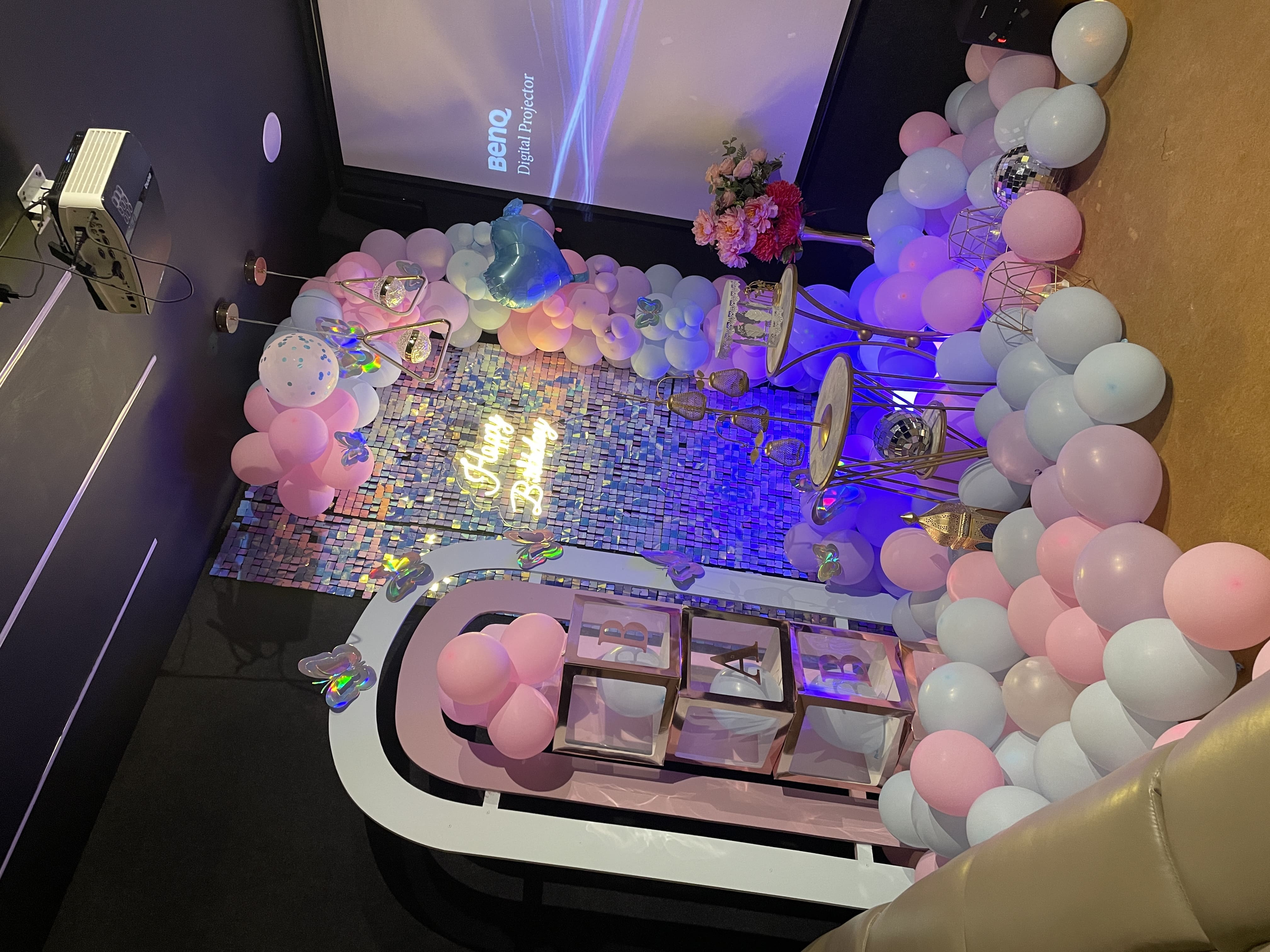 A photographer taking a picture of a model